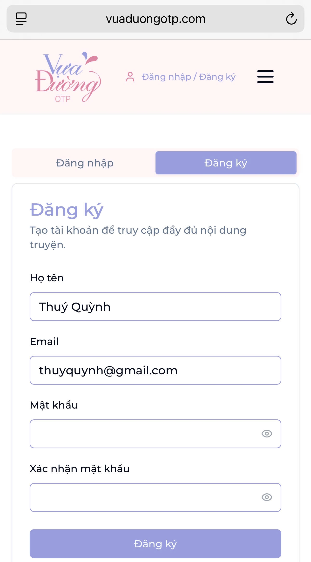 Hướng dẫn đăng ký